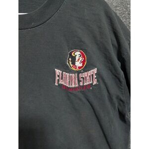 Florida State Seminoles Long Sleeve T Shirt Mens L Distressed Graphic Tee